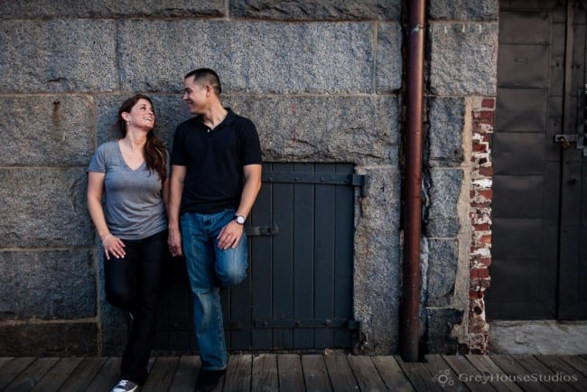 Jenny + Ben's City Engagement at Quincy Market + Faneuil Hall photos in Boston, MA by GreyHouseStudios