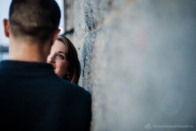 Jenny + Ben's City Engagement at Quincy Market + Faneuil Hall photos in Boston, MA by GreyHouseStudios