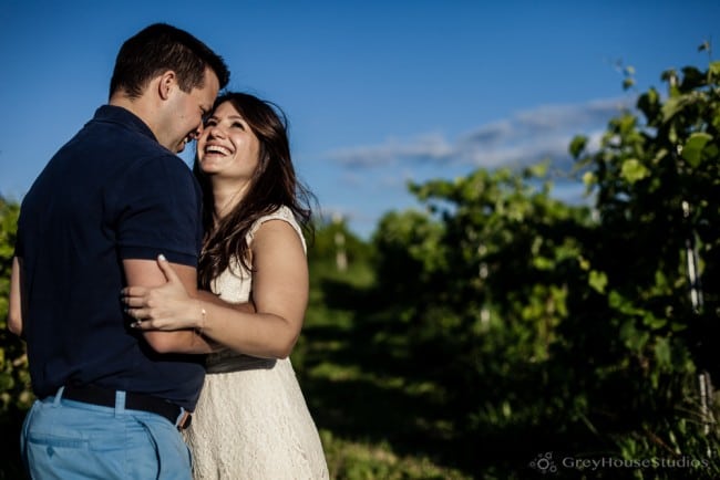 Maria + Andrew's Gouveia Vineyard Engagement photos in Wallingford, CT by GreyHouseStudios