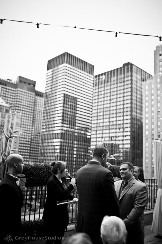 Devin + Bruce's rooftop Kimberly Hotel wedding photos in Manhattan NYC