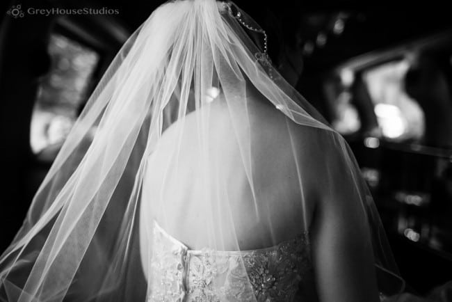 long island wedding photos bride in limo mineola ceremony