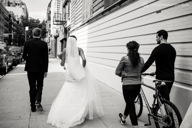 nyc wedding bride and groom portrait street photos